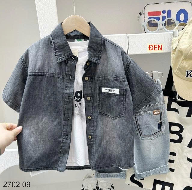 26HA2702.09 - SƠ MI JEAN MỀM NHÀ KACADY