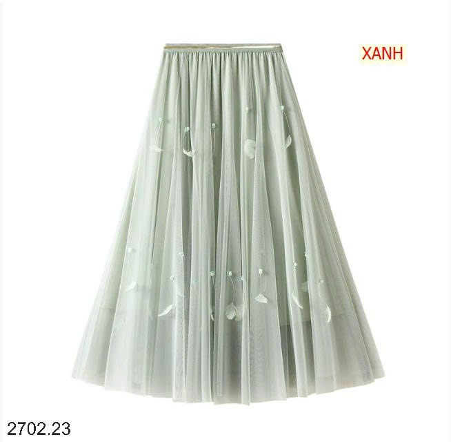 26HA2702.23 - CHÂN VÁY ANGEL NỮ ĐÍNH LÔNG