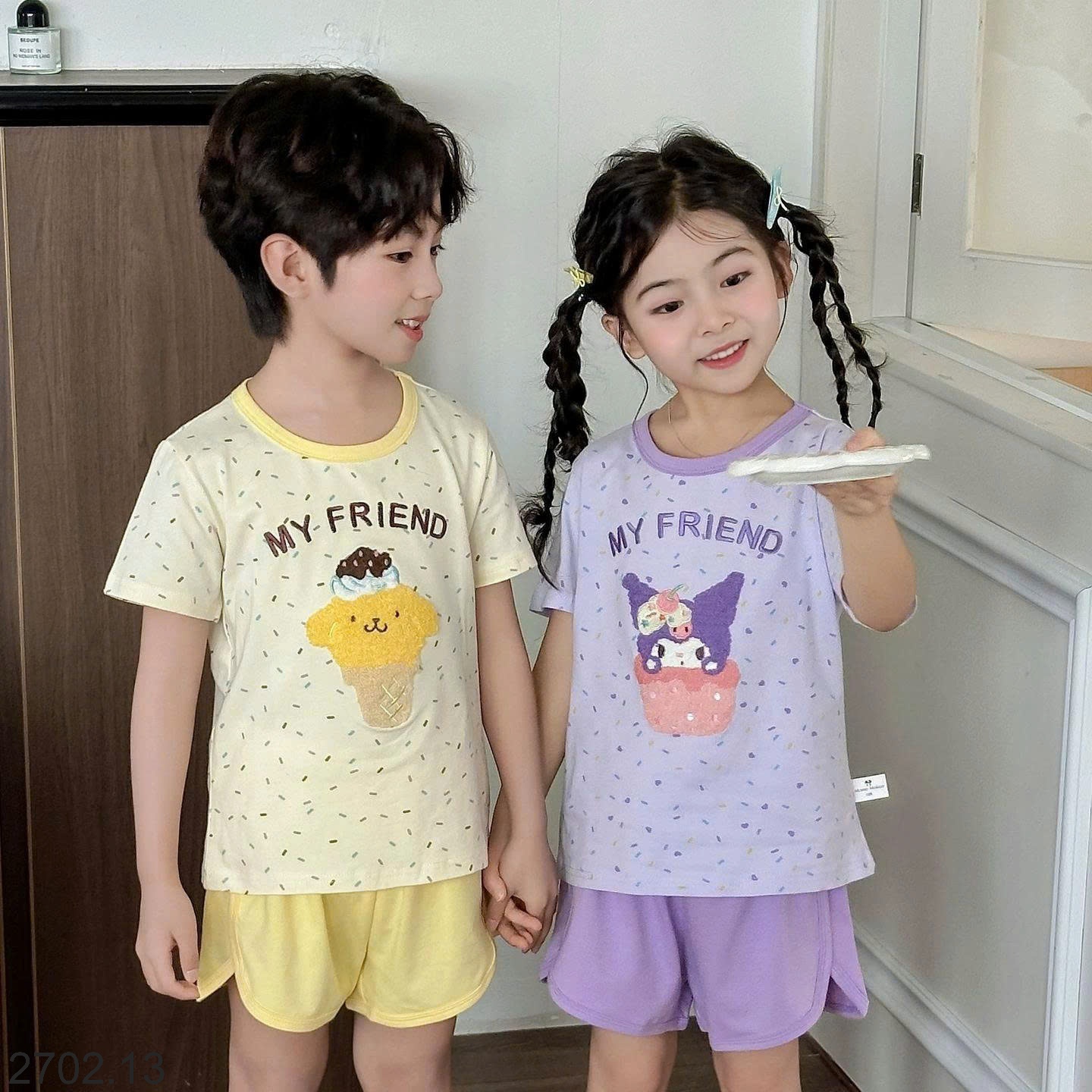 26HA2702.13 - BỘ COTTON MY FRIEND QUẢNG CHÂU CHO BÉ