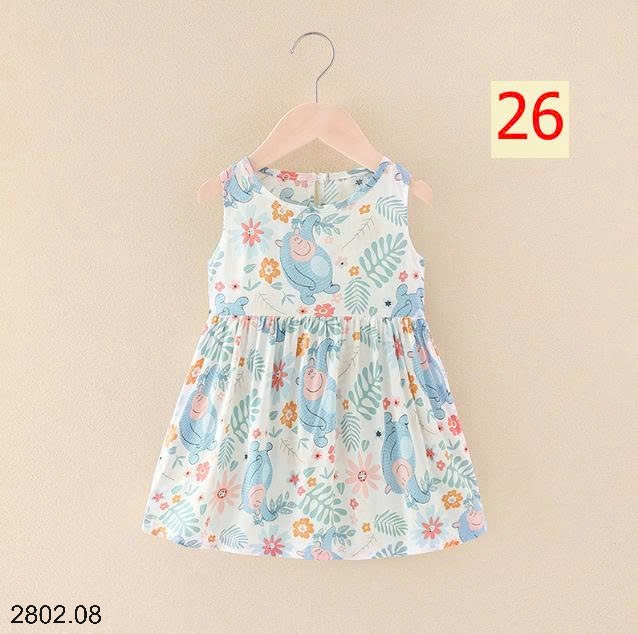 26HA2802.08 - SET 2 VÁY ĐŨI MỀN MÁT BÉ GÁI