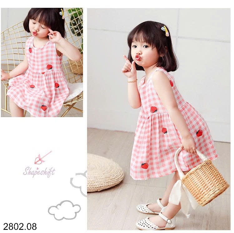 26HA2802.08 - SET 2 VÁY ĐŨI MỀN MÁT BÉ GÁI