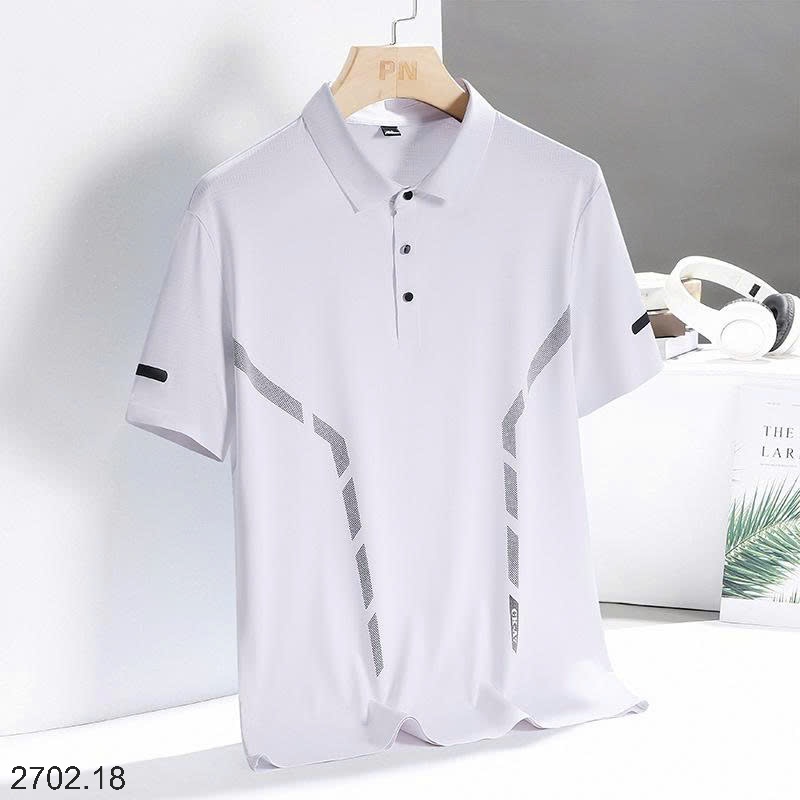 26HA2702.18 - POLO LỤA BĂNG NAM