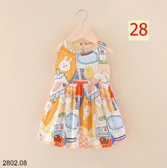 26HA2802.08 - SET 2 VÁY ĐŨI MỀN MÁT BÉ GÁI