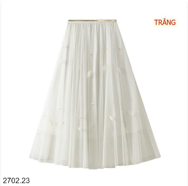 26HA2702.23 - CHÂN VÁY ANGEL NỮ ĐÍNH LÔNG