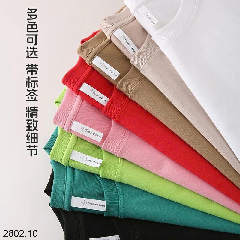 26HA2802.10 - ÁO THUN COTTON CỔ TRÒN NAM NỮ
