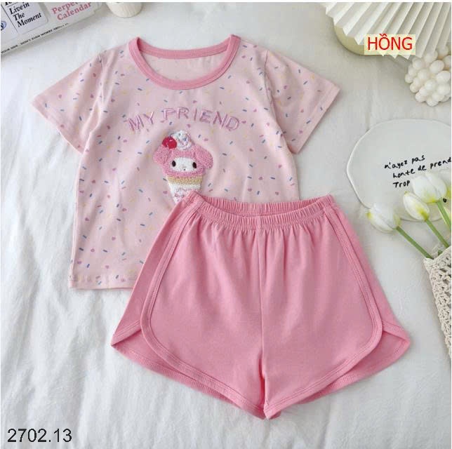 26HA2702.13 - BỘ COTTON MY FRIEND QUẢNG CHÂU CHO BÉ