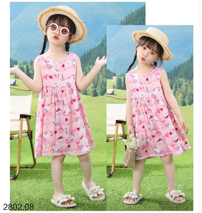 26HA2802.08 - SET 2 VÁY ĐŨI MỀN MÁT BÉ GÁI