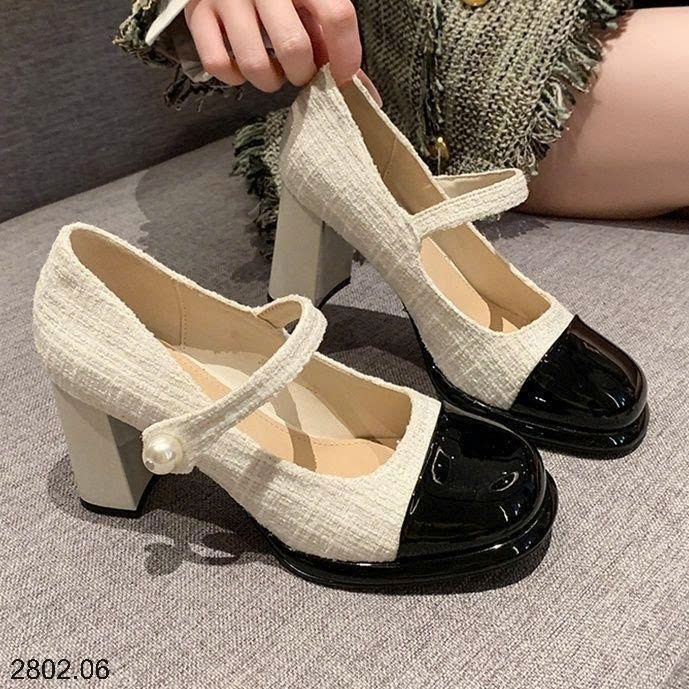 26HA2802.06 - GIÀY MARY JANE KIỂU CHANEL