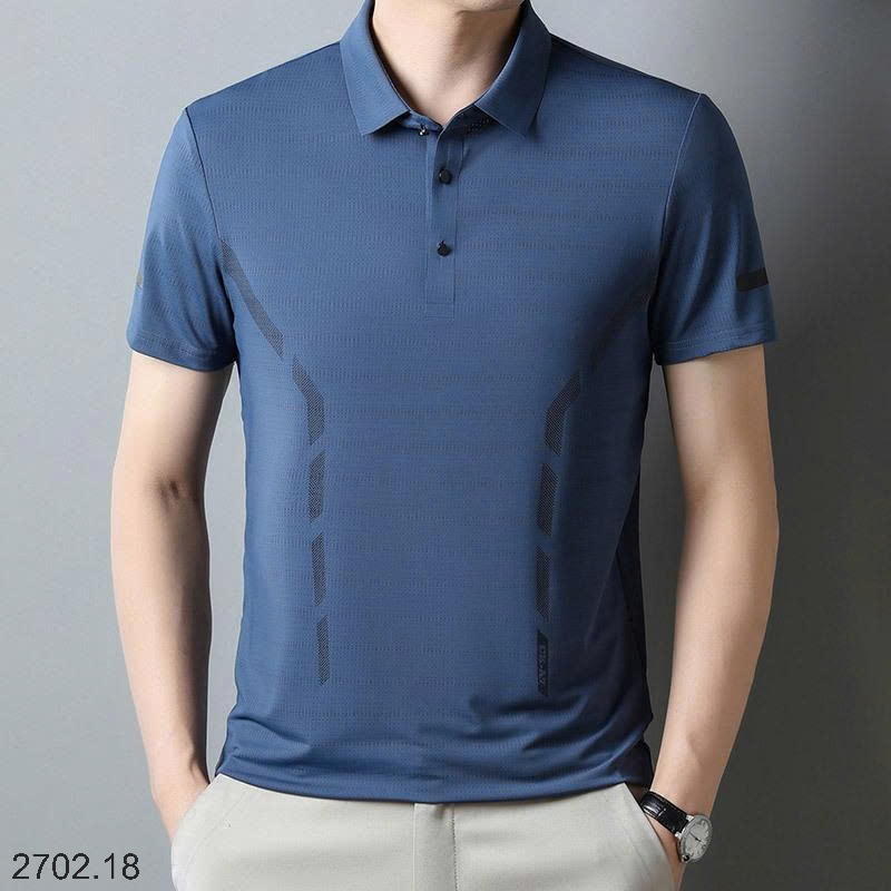 26HA2702.18 - POLO LỤA BĂNG NAM