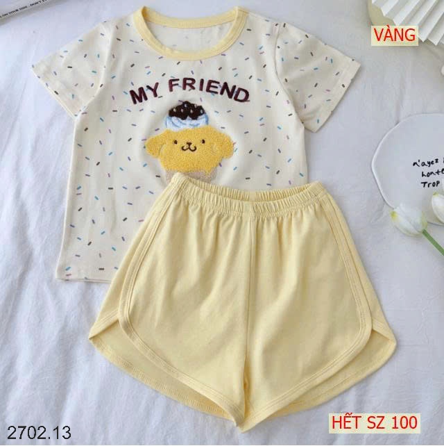 26HA2702.13 - BỘ COTTON MY FRIEND QUẢNG CHÂU CHO BÉ