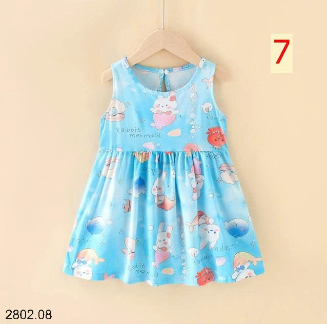 26HA2802.08 - SET 2 VÁY ĐŨI MỀN MÁT BÉ GÁI