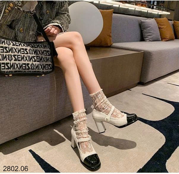 26HA2802.06 - GIÀY MARY JANE KIỂU CHANEL