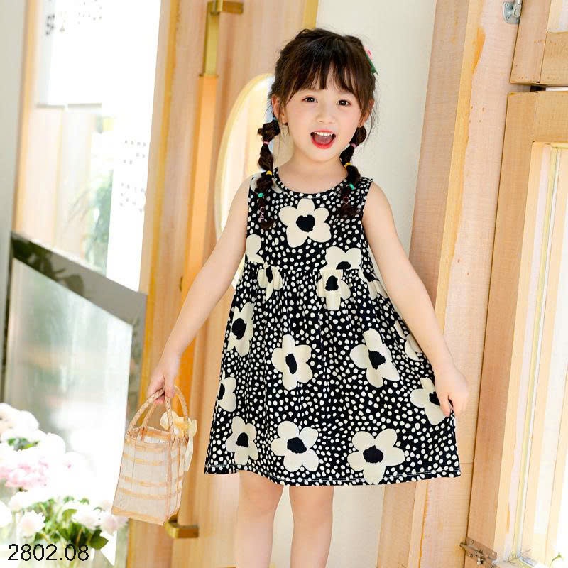 26HA2802.08 - SET 2 VÁY ĐŨI MỀN MÁT BÉ GÁI