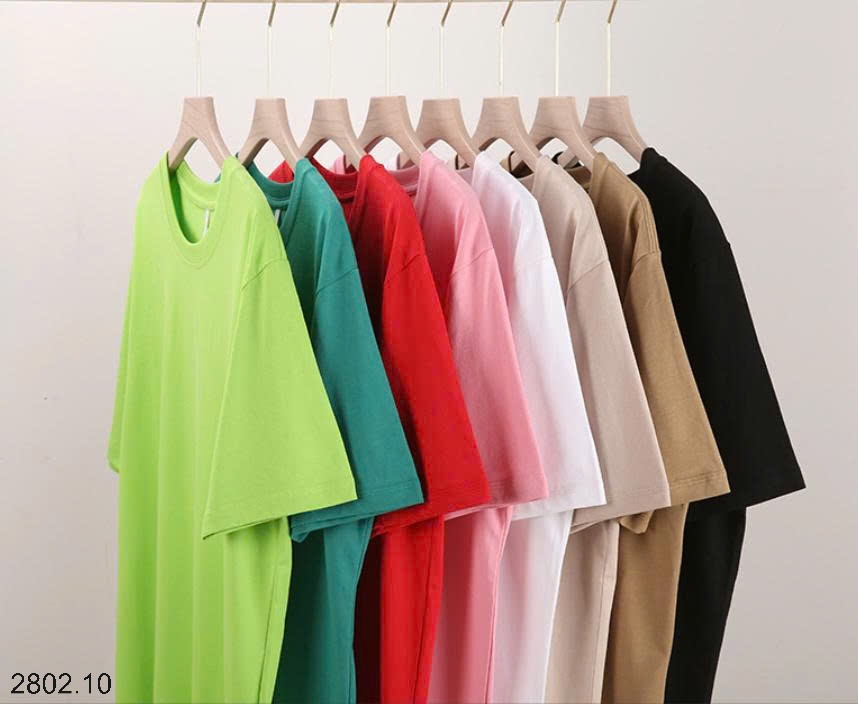 26HA2802.10 - ÁO THUN COTTON CỔ TRÒN NAM NỮ