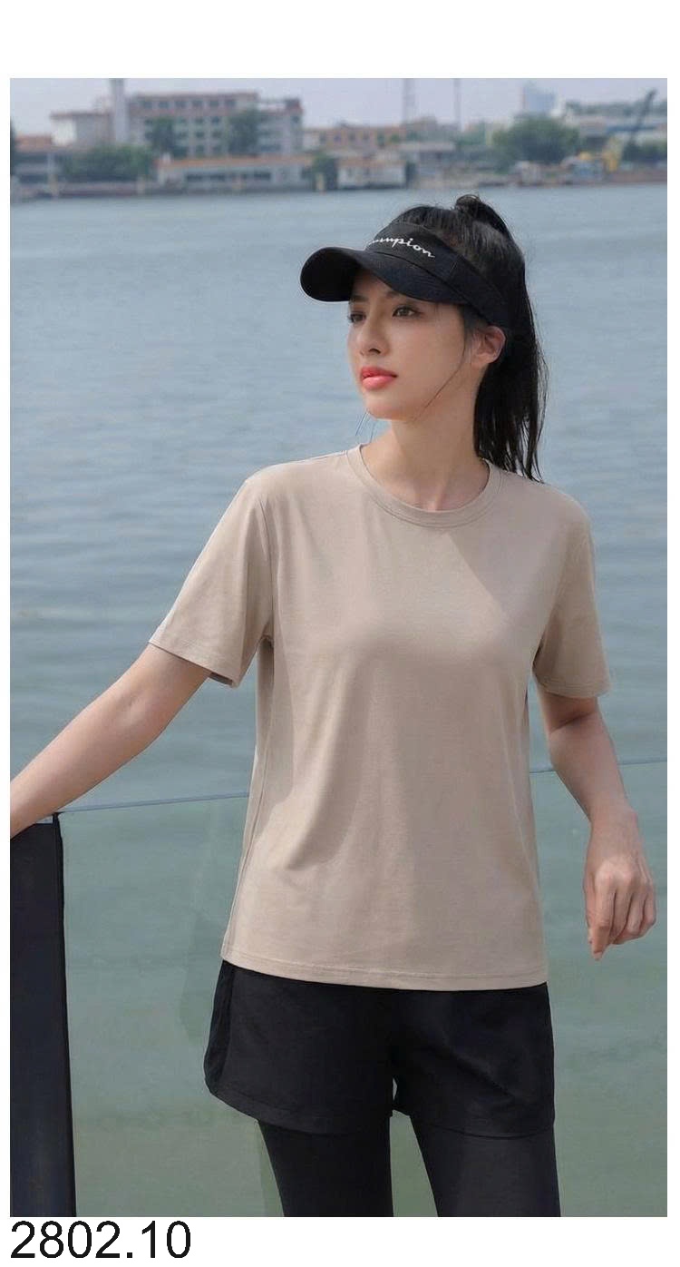 26HA2802.10 - ÁO THUN COTTON CỔ TRÒN NAM NỮ