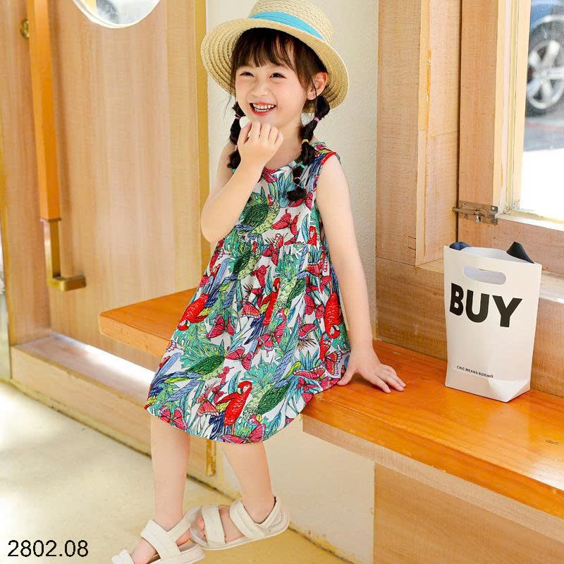 26HA2802.08 - SET 2 VÁY ĐŨI MỀN MÁT BÉ GÁI