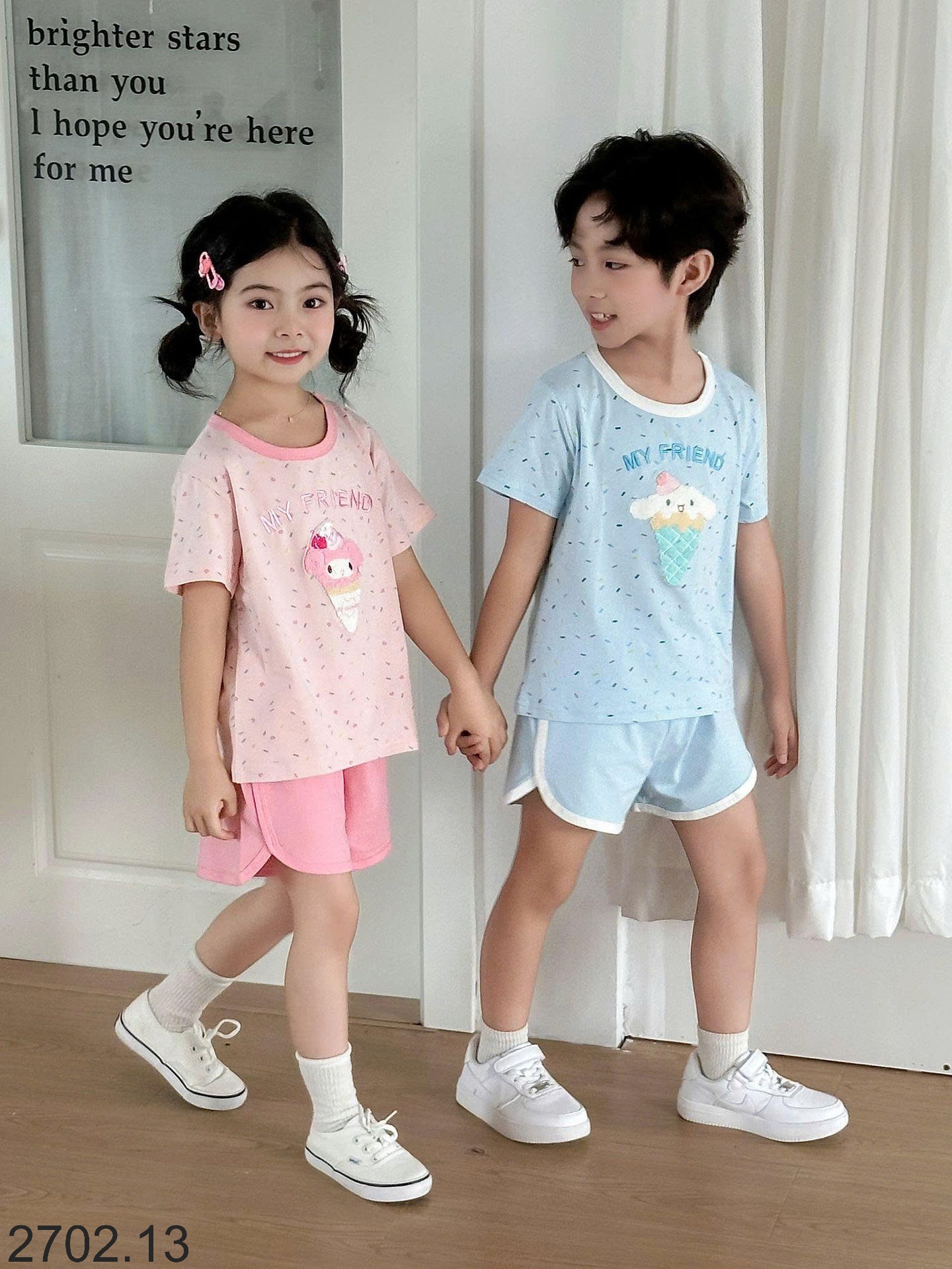 26HA2702.13 - BỘ COTTON MY FRIEND QUẢNG CHÂU CHO BÉ