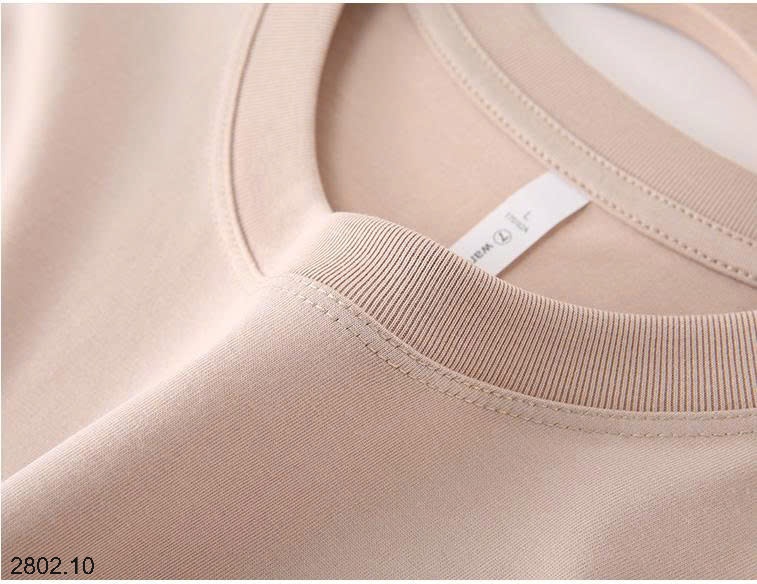 26HA2802.10 - ÁO THUN COTTON CỔ TRÒN NAM NỮ