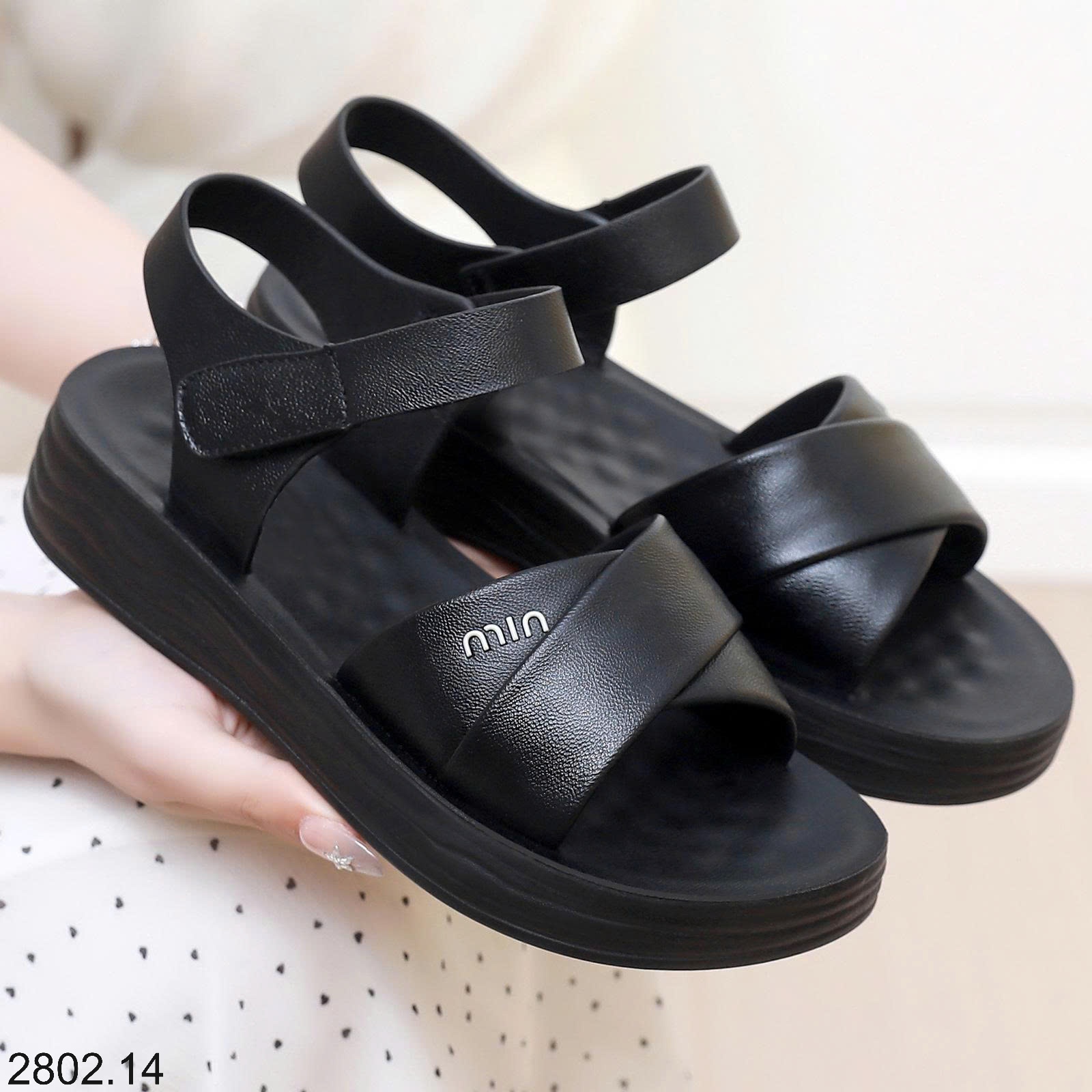 26HA2802.14 - SANDAL ĐẾ MẾN TRUNG NIÊN CHỐNG TRƠN TRƯỢT