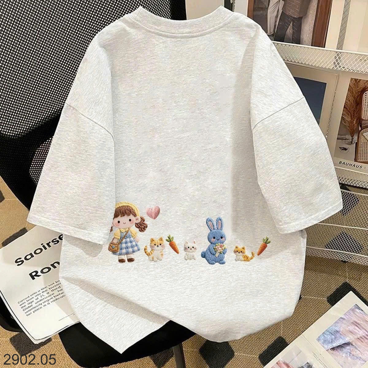26HA2902.05 - ÁO PHÔNG HÌNH CÔ GÁI SIZE ĐẠI SIÊU DỄ THƯƠNG CHO BÉ GÁI