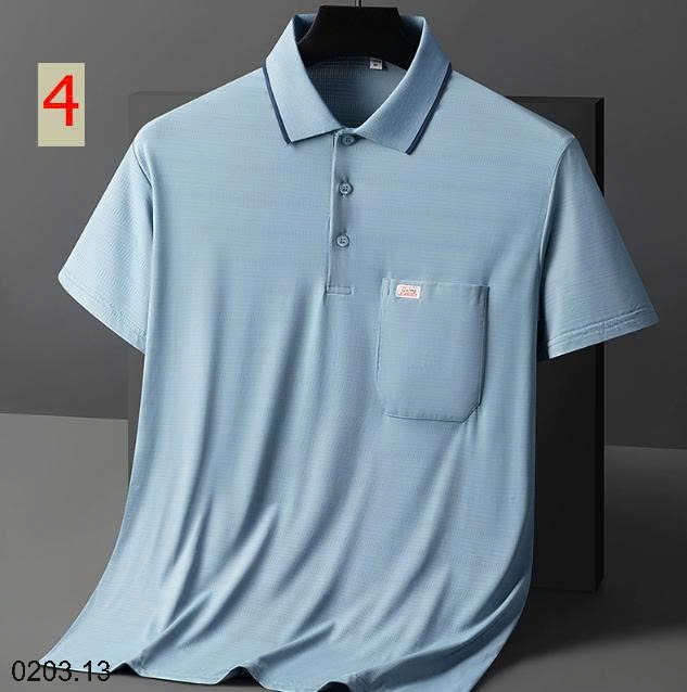 26HA0203.13 - ÁO POLO LỤA BĂNG NAM