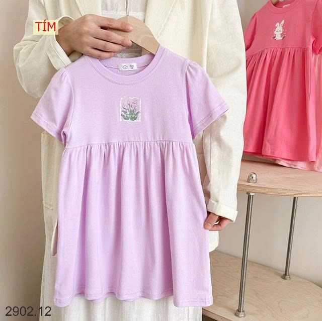 26HA2902.12 - VÁY COTTON QUẢNG CHÂU BÉ GÁI