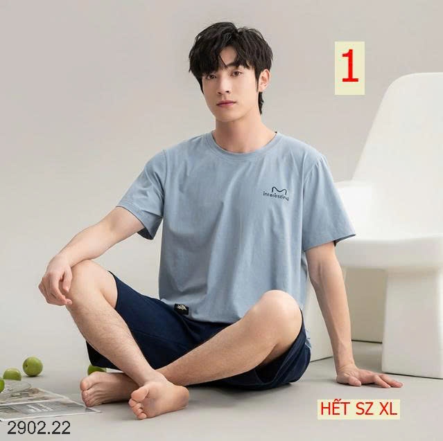 26HA2902.22 - BỘ MẶC NHÀ COTTON NAM