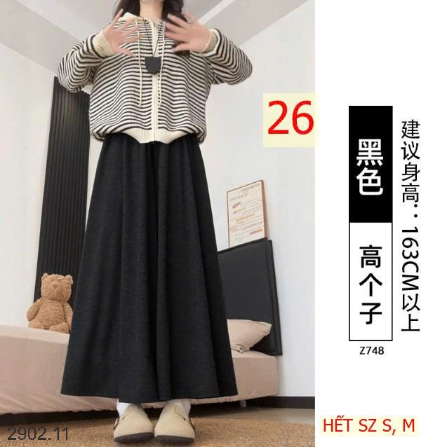 26HA2902.11 - QUẦN YAMAMOTO ỐNG RỘNG CHO NỮ