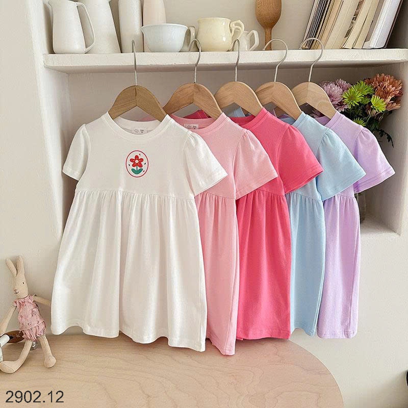 26HA2902.12 - VÁY COTTON QUẢNG CHÂU BÉ GÁI