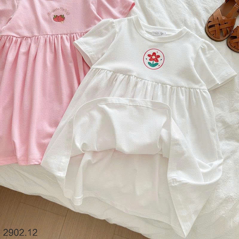 26HA2902.12 - VÁY COTTON QUẢNG CHÂU BÉ GÁI