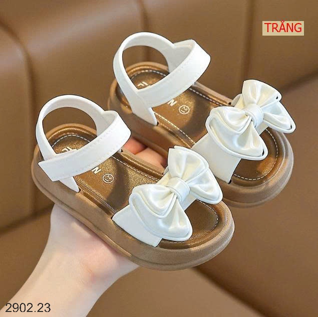 26HA2902.23 - SANDAL NƠ ĐẾ MỀN CHỐNG NƯỚC BÉ GÁI