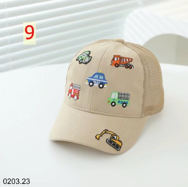 26HA0203.23 - MŨ LƯỜI TRAI HÌNH OTO CHO BÉ TRAI