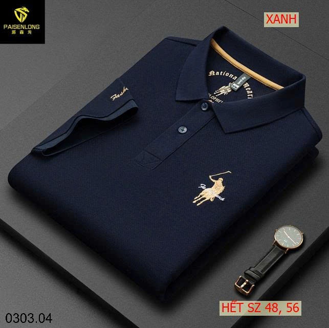 26HA0303.04 - ÁO POLO NAM THÊU HÌNH NGỰA QUẢNG CHÂU