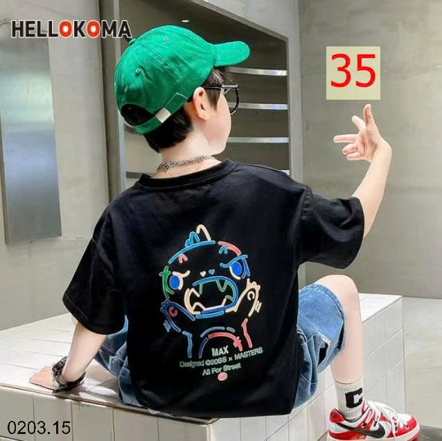 26HA0203.15 - SET 2 ÁO COTTON BÉ TRAI SIZE ĐẠI