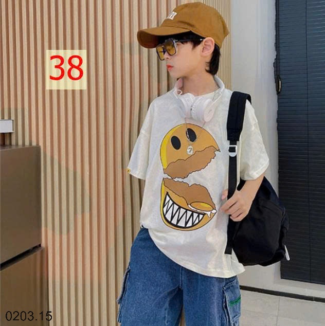 26HA0203.15 - SET 2 ÁO COTTON BÉ TRAI SIZE ĐẠI