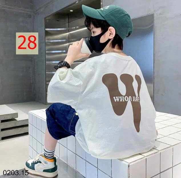 26HA0203.15 - SET 2 ÁO COTTON BÉ TRAI SIZE ĐẠI