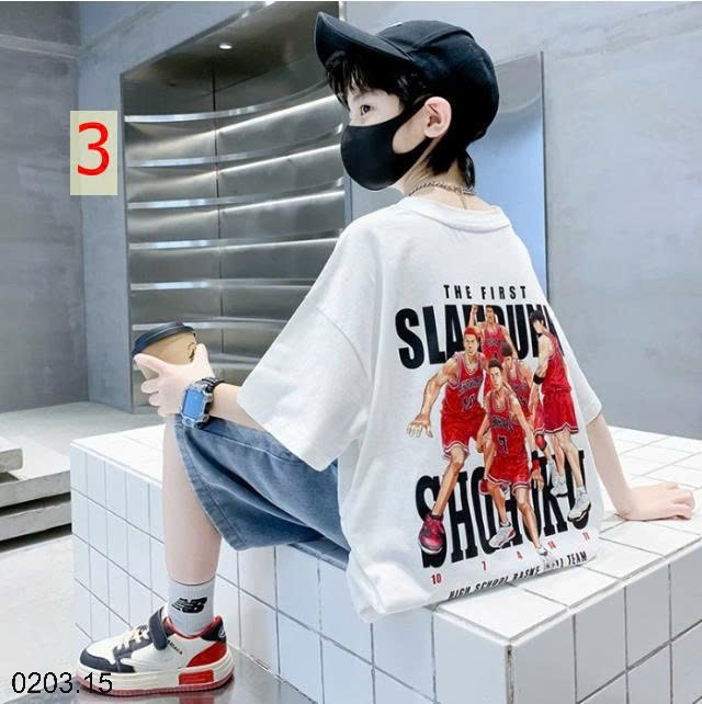 26HA0203.15 - SET 2 ÁO COTTON BÉ TRAI SIZE ĐẠI