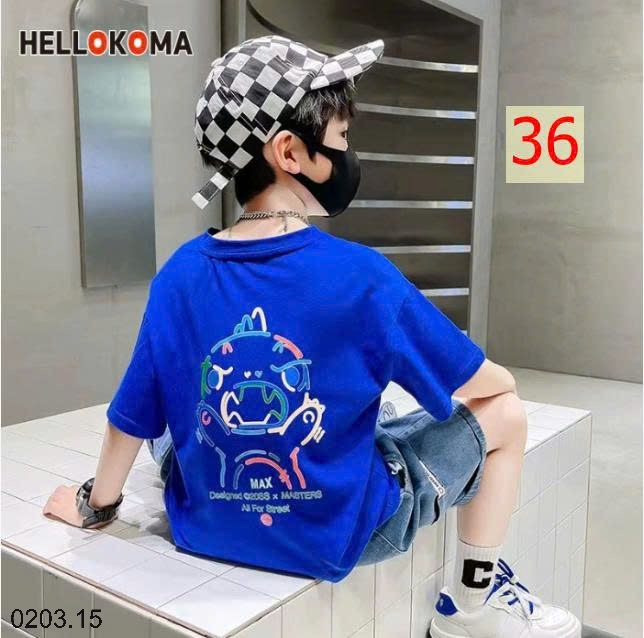 26HA0203.15 - SET 2 ÁO COTTON BÉ TRAI SIZE ĐẠI