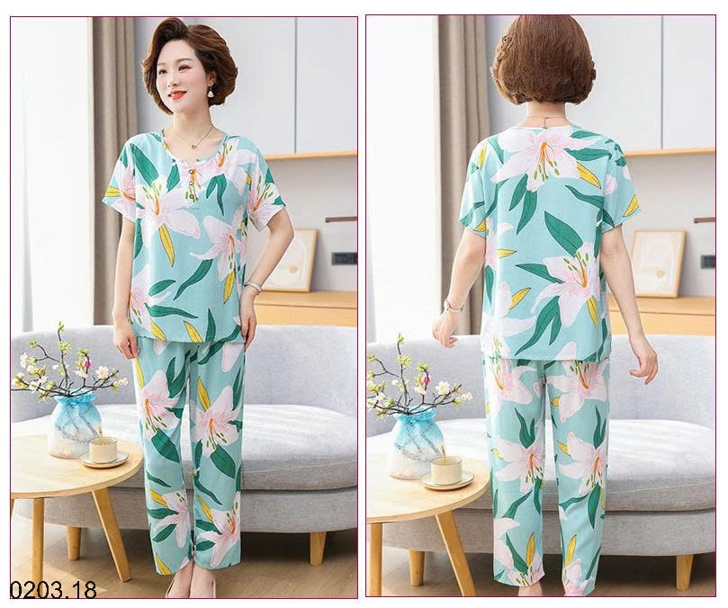 26HA0203.18 - BỘ LANH LỤA TRUNG NIÊN CHO MẸ