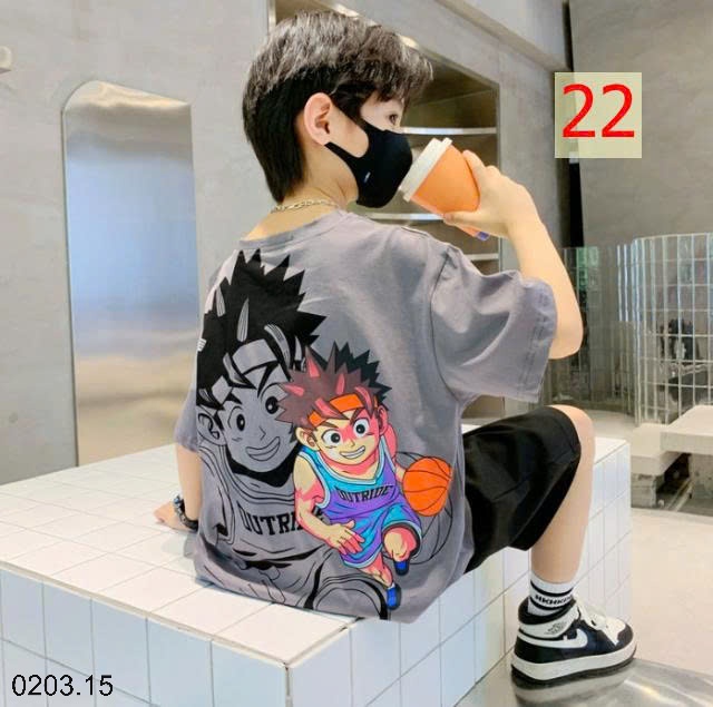 26HA0203.15 - SET 2 ÁO COTTON BÉ TRAI SIZE ĐẠI