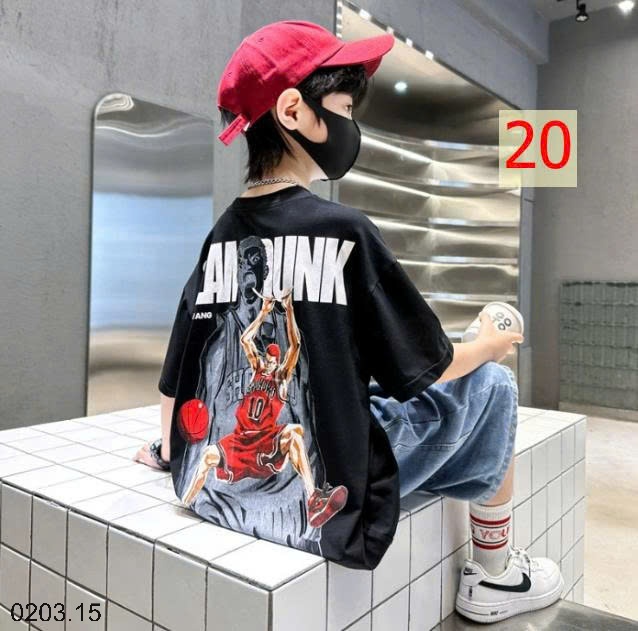 26HA0203.15 - SET 2 ÁO COTTON BÉ TRAI SIZE ĐẠI