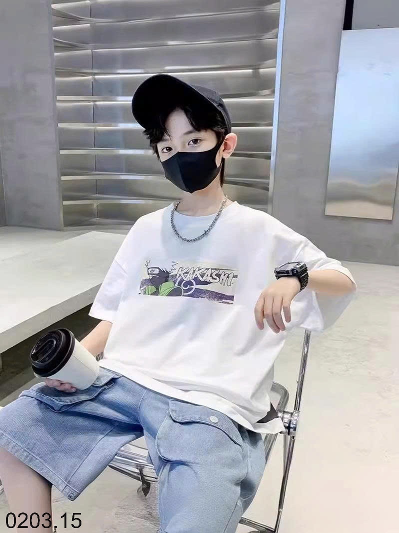 26HA0203.15 - SET 2 ÁO COTTON BÉ TRAI SIZE ĐẠI