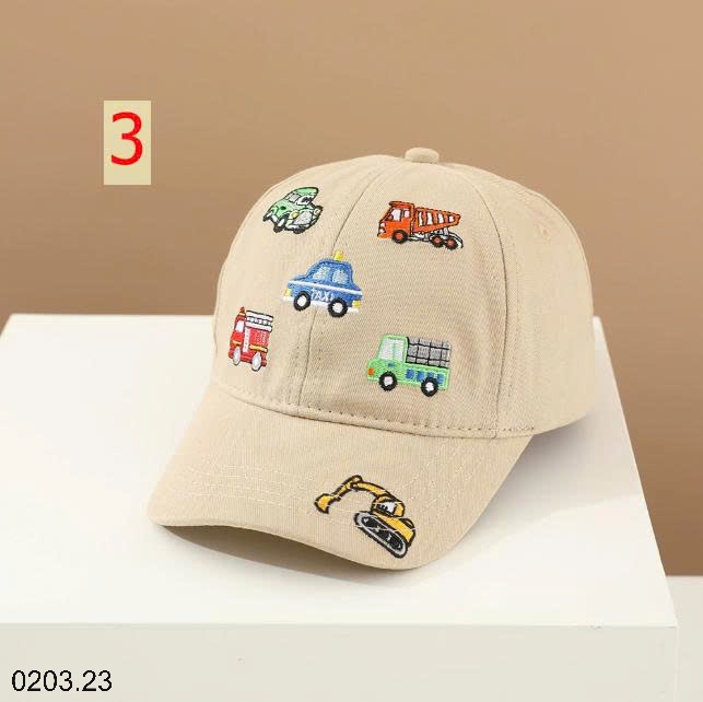 26HA0203.23 - MŨ LƯỜI TRAI HÌNH OTO CHO BÉ TRAI