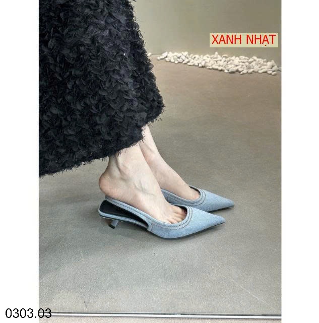 26HA0303.03 - GIÀY CAO GÓT MŨI NHỌN DEMIN