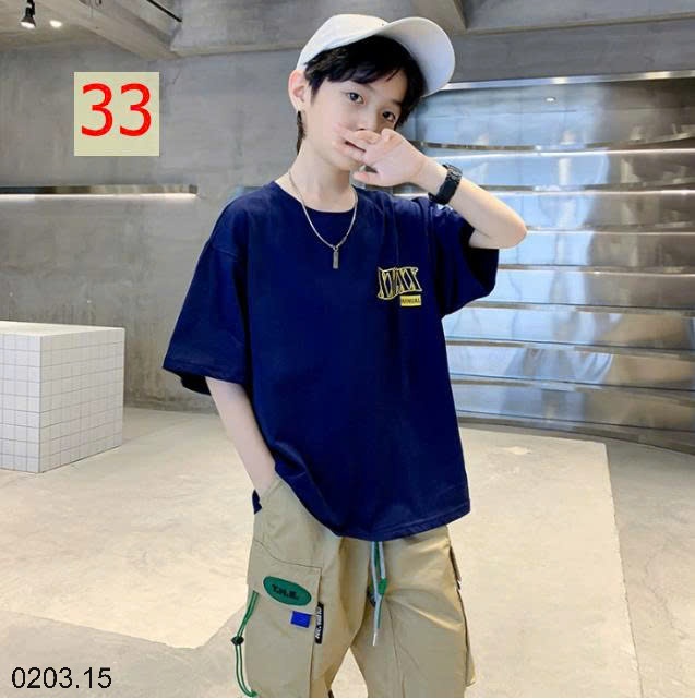 26HA0203.15 - SET 2 ÁO COTTON BÉ TRAI SIZE ĐẠI