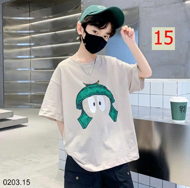 26HA0203.15 - SET 2 ÁO COTTON BÉ TRAI SIZE ĐẠI