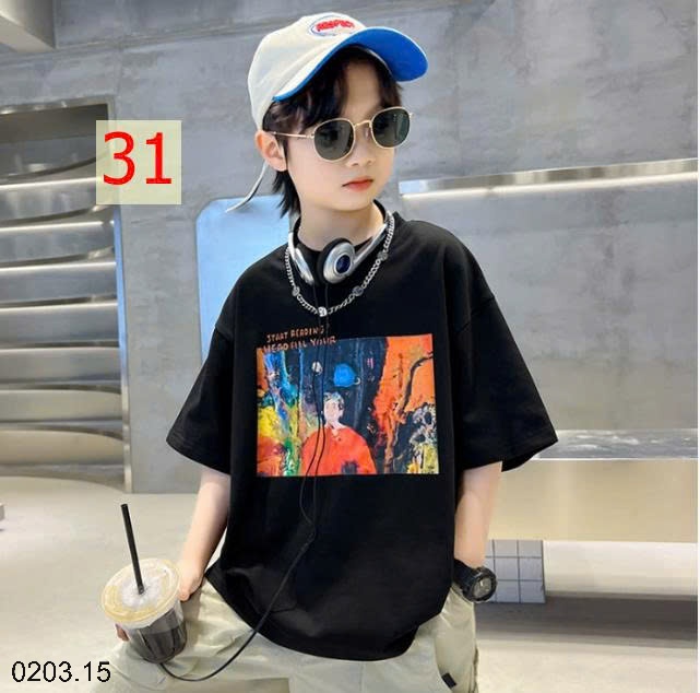 26HA0203.15 - SET 2 ÁO COTTON BÉ TRAI SIZE ĐẠI