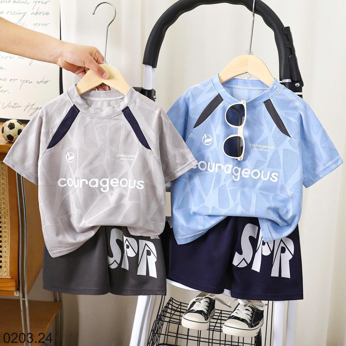 26HA0203.24 - SET 2 BỘ THỂ THAO THÔNG HƠI CHO BÉ TRAI