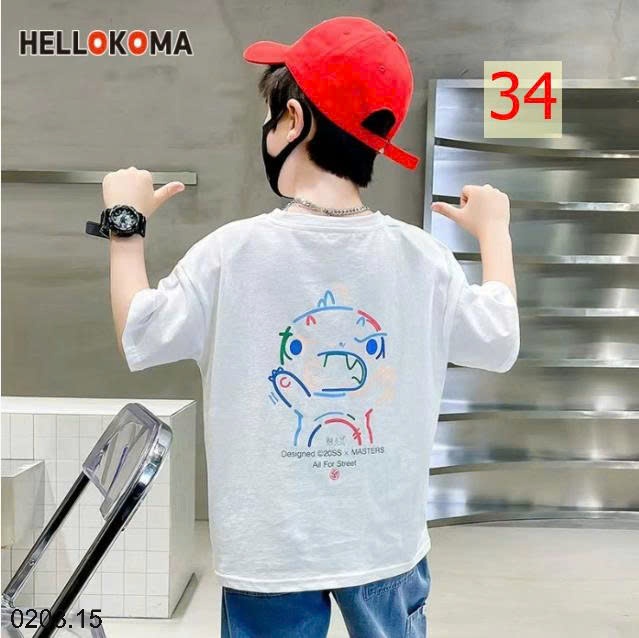 26HA0203.15 - SET 2 ÁO COTTON BÉ TRAI SIZE ĐẠI
