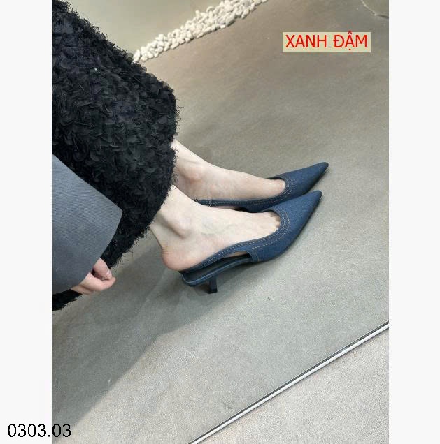 26HA0303.03 - GIÀY CAO GÓT MŨI NHỌN DEMIN